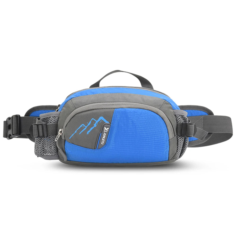 Fanny Pack Running Belt Purse Phone Pouch Nylon Sling Waist Pack with Bottle Holder for Running Hiking for Hydration for Jogging