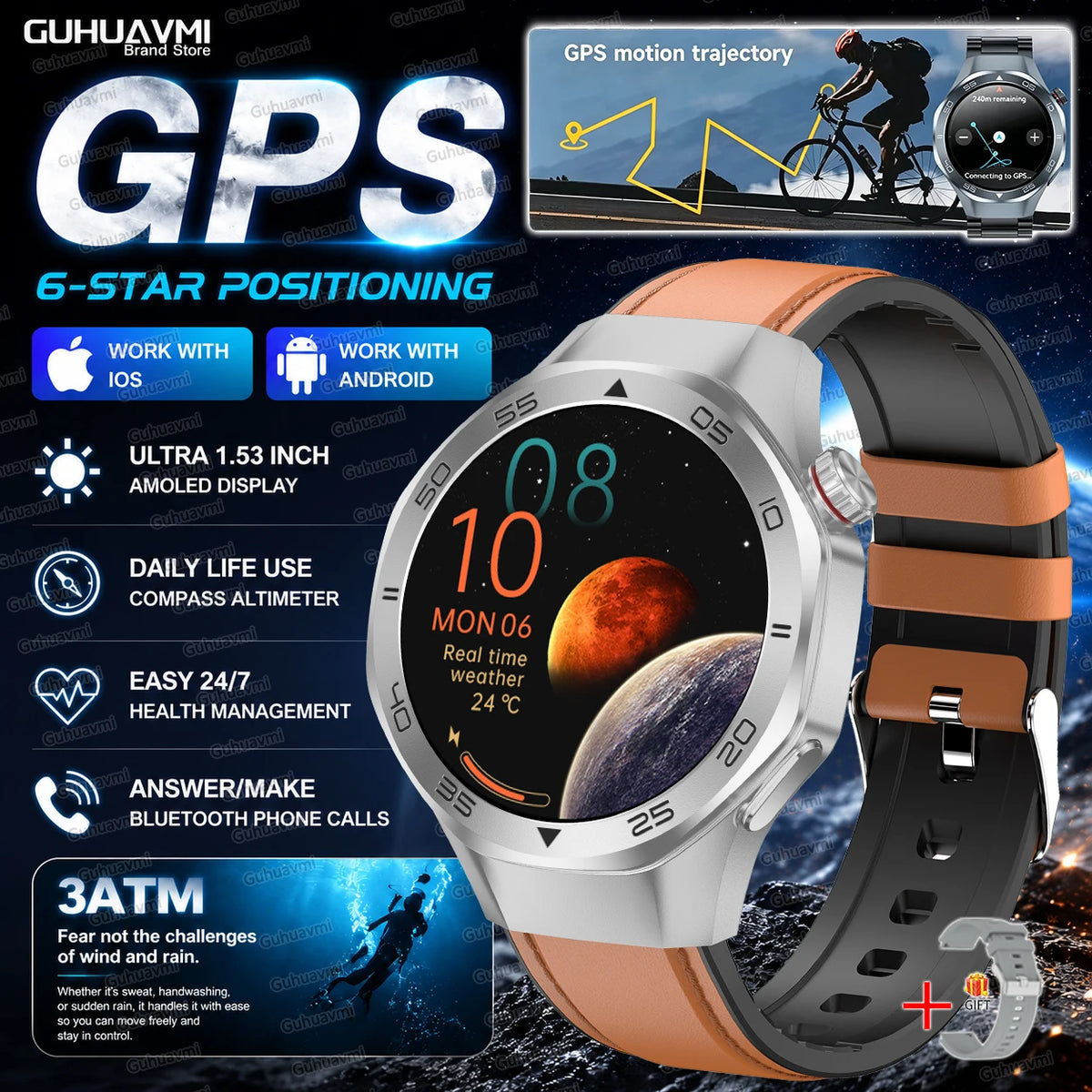 Men Smart watch 6 1.53