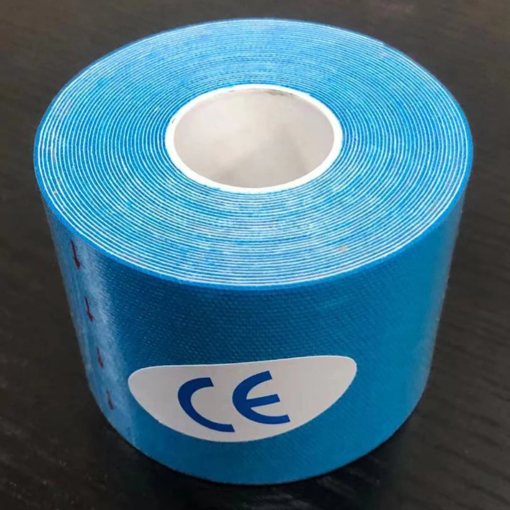 1 Rolls Kinesiology Tape Waterproof Athletic Tape Uncut Kinetic Tape Elastic Muscle Knee Tape for Exercise and Daily Use 3 Size