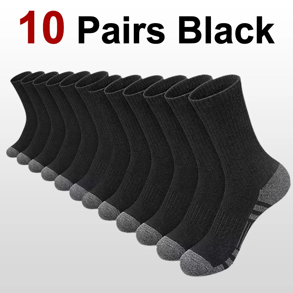 10/20/30 Pairs Men's Outdoor Sports Socks Anti Odor Absorbing Breathable Cotton Invisible Running Casual Socks for Basketball