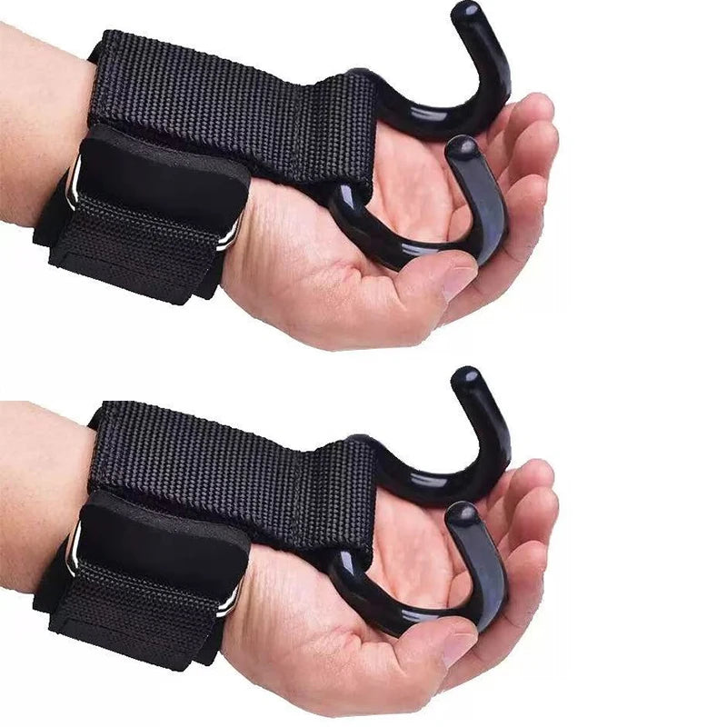 1/2pc Dumbbell Non-Slip Weight Lifting Hookspremium Pair Of Straps Weightlifting Deadlift Chin Pull Up And Fitness Hook Training