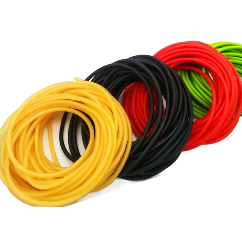 1M 2M 5M Latex Tube Rubber Band Elastic Rope for Slingshot Shooting Catapult Seal Strip Cable Tie Training Rope Sewing Parts