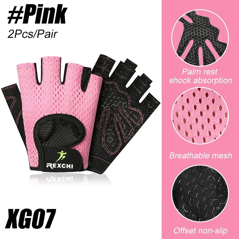 Gym Gloves Fitness Weight Lifting Gloves Body Building Training Sports Gloves Workout Half Finger Hand Protector for Men Women