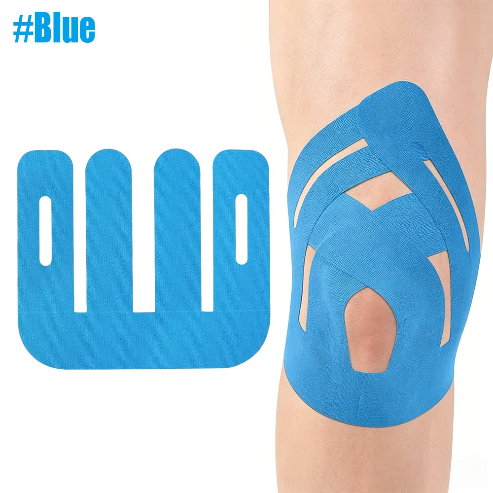 10-50PCS Knee Precut Kinesiology Tape, Elastic Compression Athletic Tape, Knee Brace Tape for Sports Muscle Joint Support