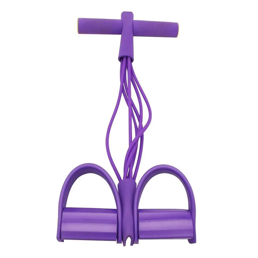6-Tube Resistance Band Multi Function Tension Rope Fitness Bands 6-Tube Elastic Yoga Pedal Puller For Sports Exercises At Gym