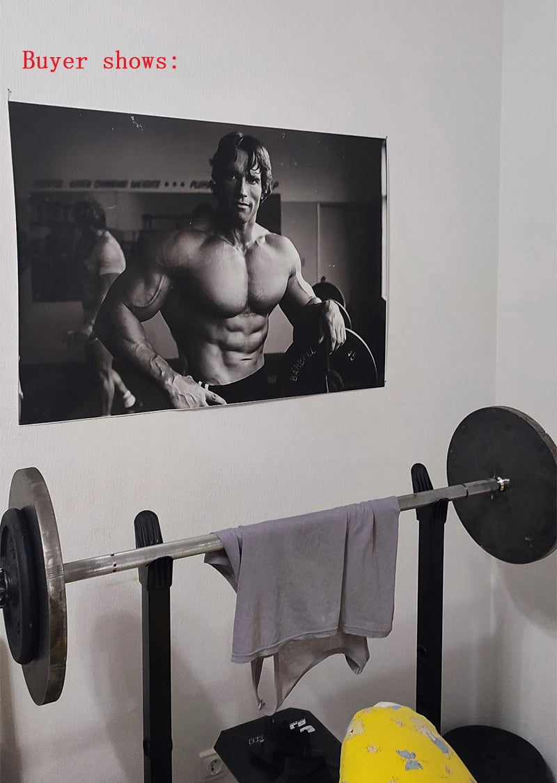 Bodybuilding Famous Character Pictures Arnold Schwarzenegger Fitness Art Posters Wall Art Canvas Painting for Gym Decor Painting