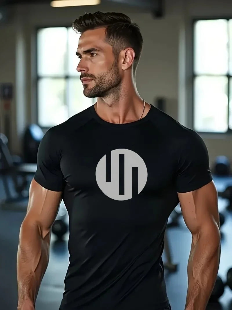 Gym Short Sleeve Running T-Shirt Men's Compression Long Sleeve Shirt Sun Protection Quick Drying Outdoor Sports Top Sportswear