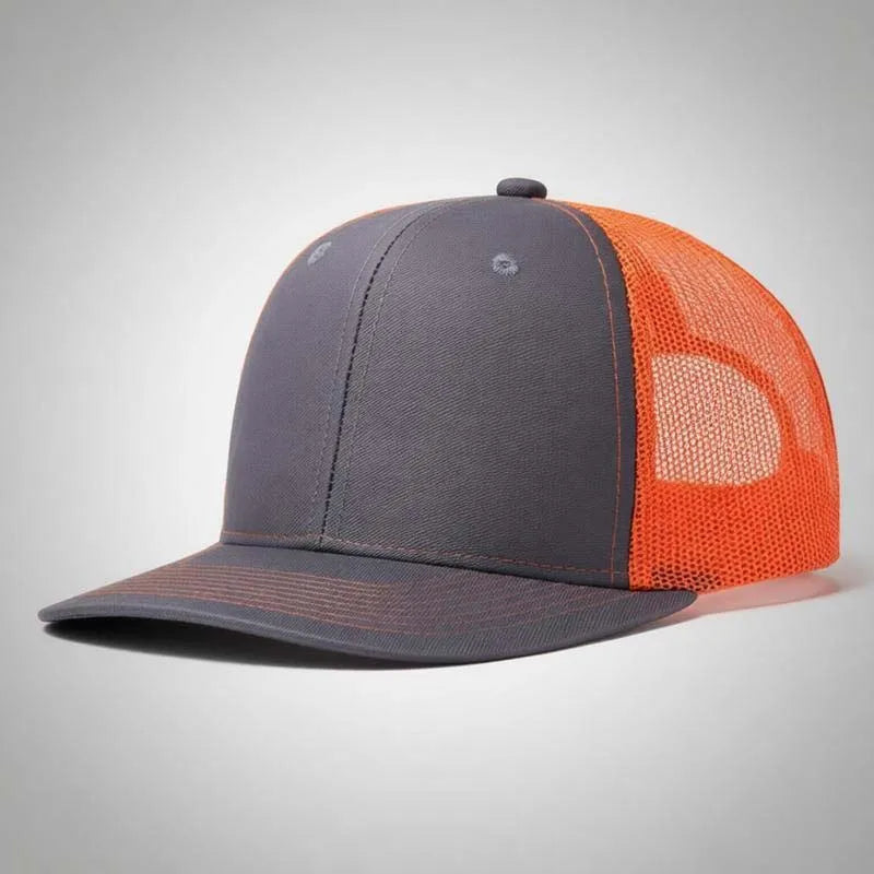 Hot Sale Unisex Cap Slight Curved Brim Style Trucker Hat Men & Women Casual Outdoor Breathable Summer Cap