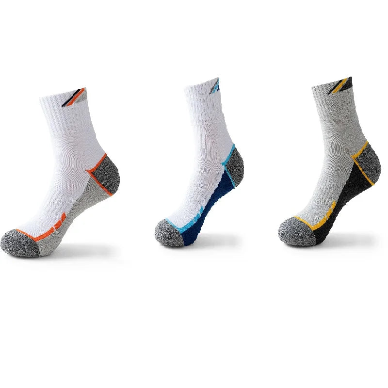 Professional Tennis Cotton Socks Towel Bottom Sports Color Matching Elite Men's Tube Business Running Basketball Socks Thickened