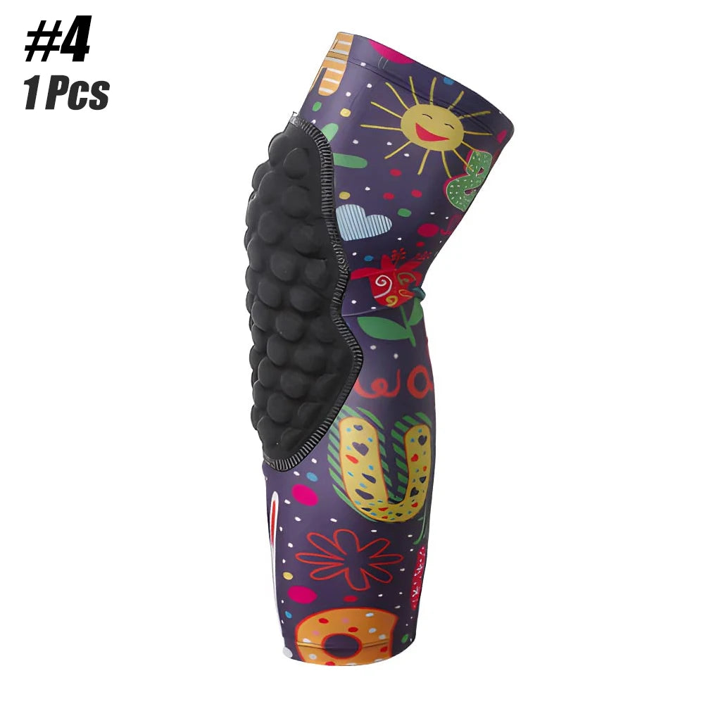1/2Pcs Honeycomb Knee Support Knee Pads Brace Leg Sleeve Calf Compression Knee Protection For Kids Child Sports Football