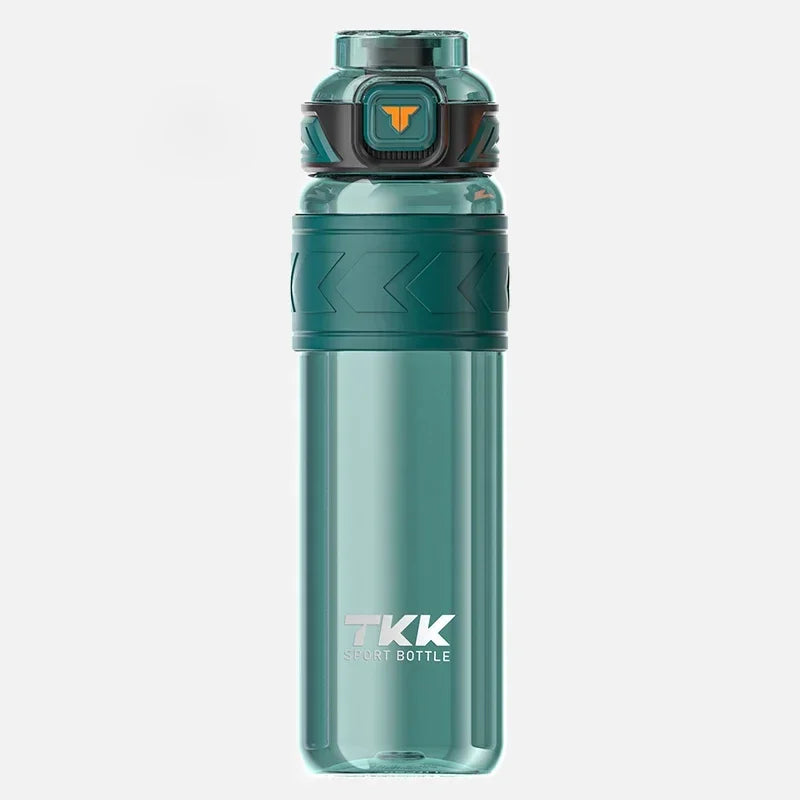 TKK 1000ml Water Bottle Sports Watter Bottle Tritan BPA Free Straw Portable Leak-proof Plastic Drinkware Outdoor Fitness Kettle
