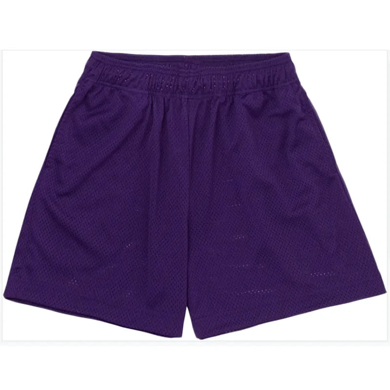 Basic Mesh Shorts Muscle Fitness Shorts Mesh Quick-drying Breathable Sports Basketball Shorts Running No Logo Gym Mesh Shorts