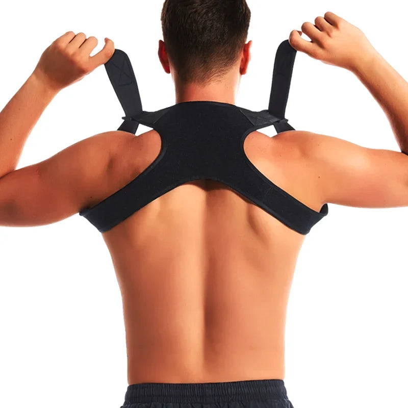 Men Invisible Back Corrector Straps Anti Hunchback Back Support Brace Adjustable Improving Posture Belts Back Straight Bands