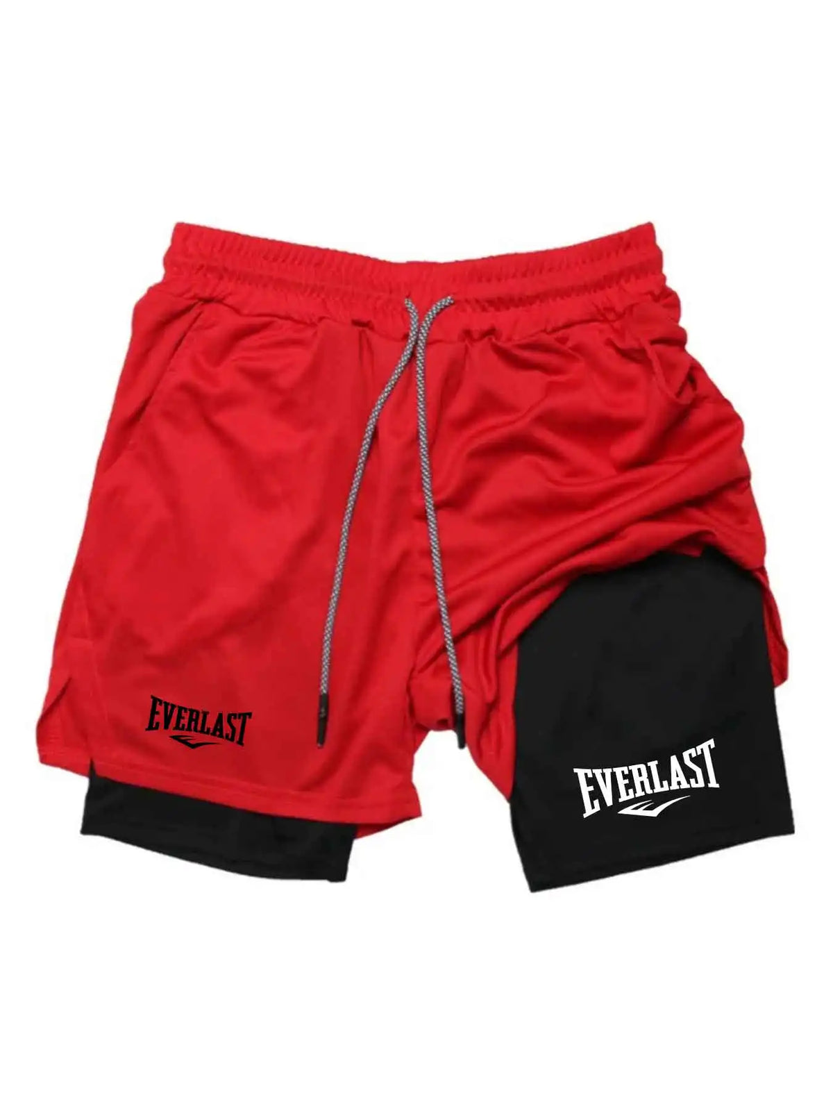 2026 Men's Sports Shorts Printed Sports Shorts, Double Layer, Quick Drying, Basketball, Fitness