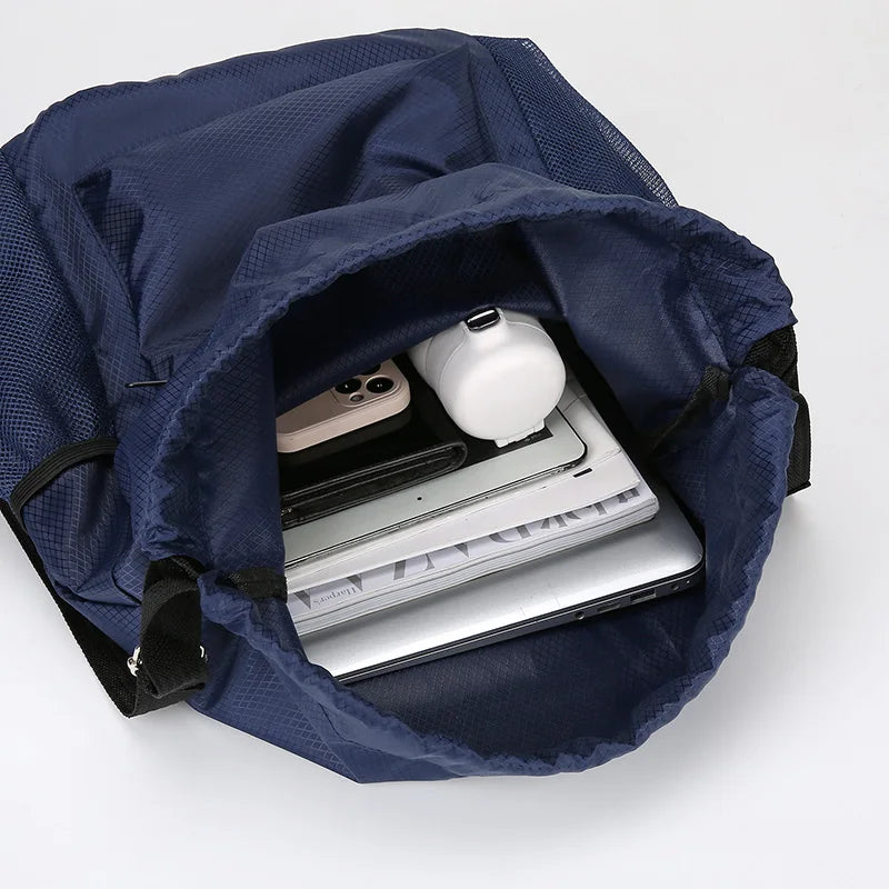 Lightweight Waterproof Sports Cinch Sack Drawstring Bag for Gym Basketball & Travel Unisex