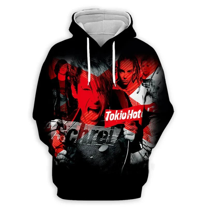 Tokio Hotel 3D Print Hoodies Men Women Fashion Casual Hoodie Oversized Pullovers Hooded Sweatshirts Harajuku Man Clothing