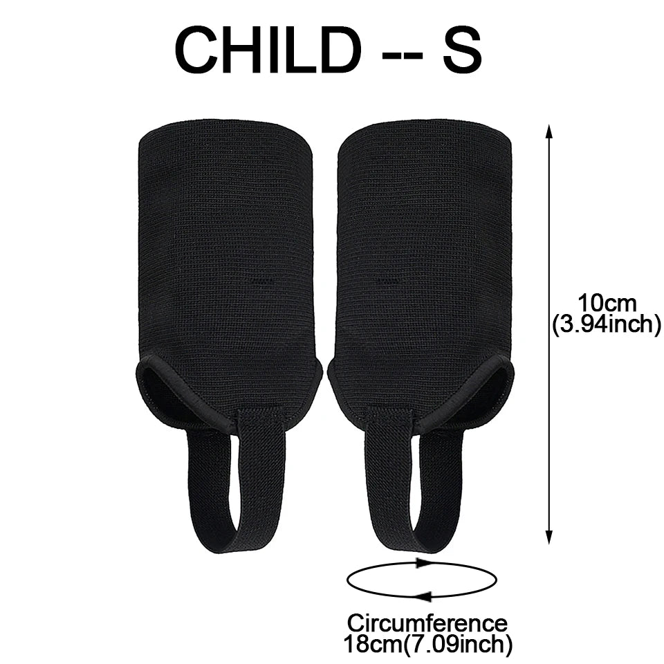 Loogdeel 1Pair Ankle Guard Protectors Pad Adult Soccer Football Volleyballs Double Side Children Sports EVA Ankle Foot Support