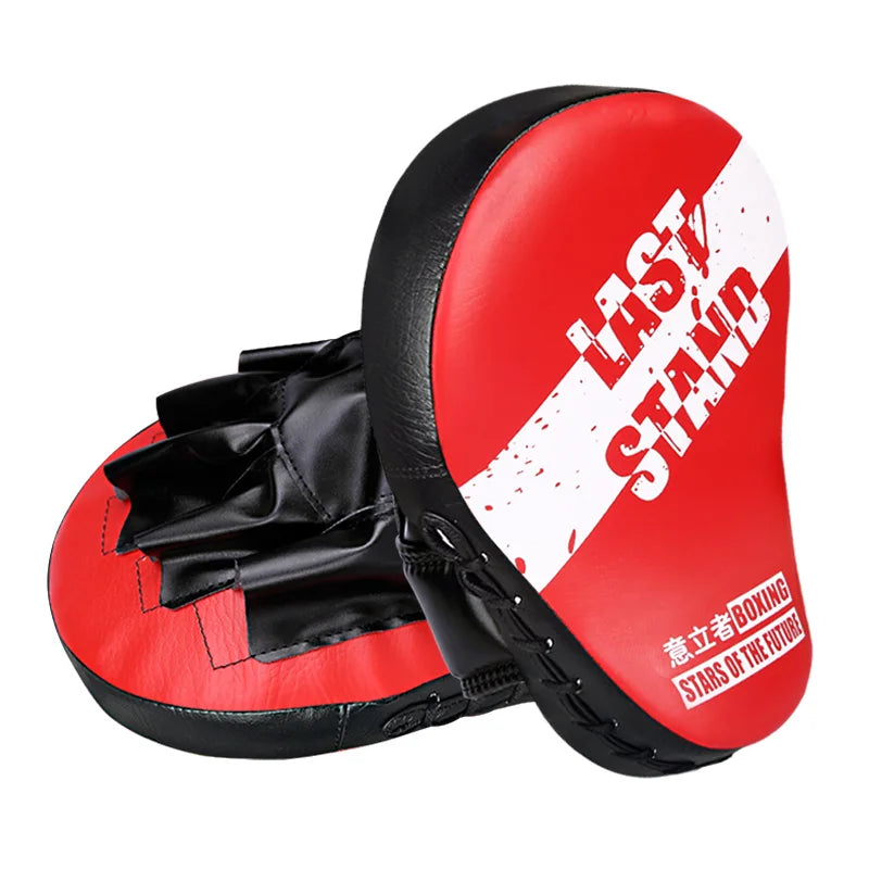 Sports Punching Mitts for Men, Women, & Kids, Leather Focus Mitts for Martial Arts & Boxing Training, Curved Punch Mitts for Kar