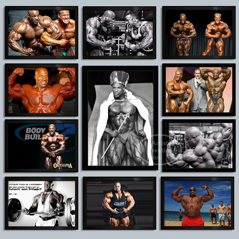 Ronnie Cullman Bodybuilder, Male Gym Muscle Fitness Champion Hot Sale, Print Art Canvas Poster, Living Room Decor, Home Picture
