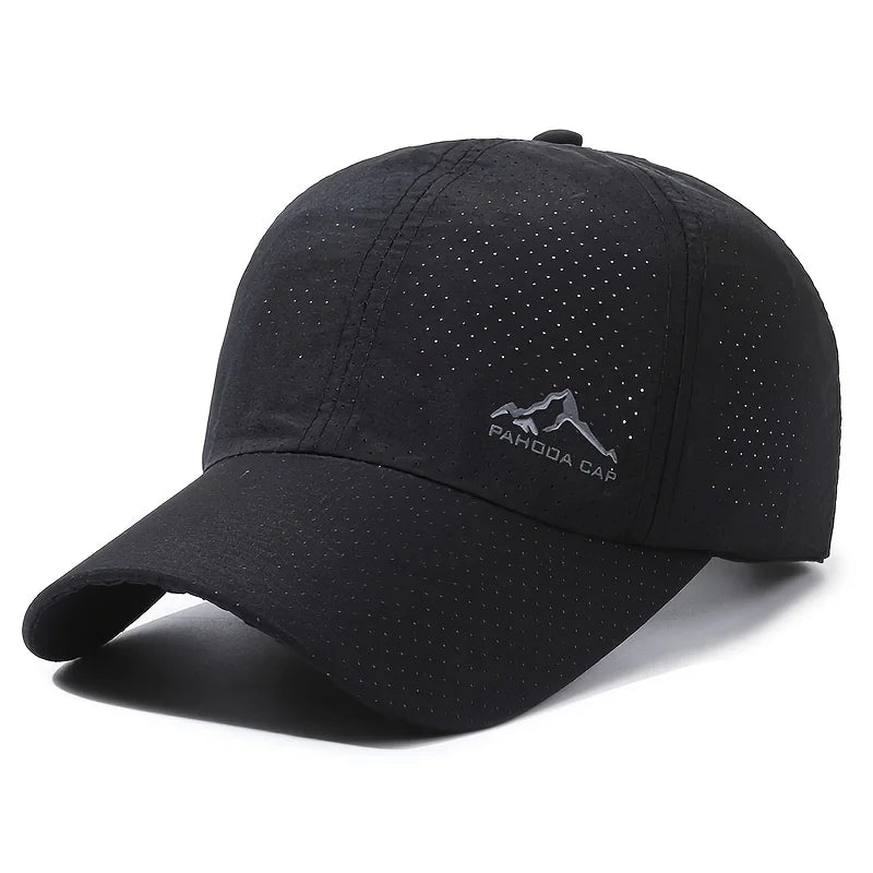 Unisex Summer Outdoor Sports Cap Golf Fishing Hat Quick Drying Sun Hat Adjustable Baseball Cap Women Men Lightweight Visor Cap
