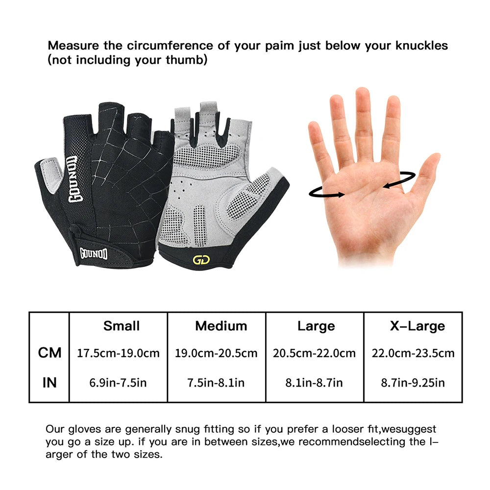 1Pair Professional Workout Gloves – Padded Weight Lifting Glove for Men/Women Cycling Climbing-Fingerless Breathable Gym Gloves