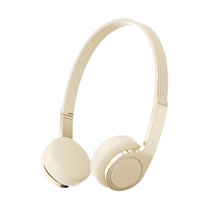 New Retro Compact Over-Ear Bluetooth Headphones Perfect for Photos with Wireless Bluetooth Headphones in Macaron Colors