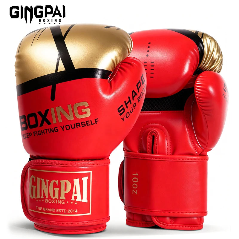 Professional Boxing Gloves Sanda Combat Kids Adult Men Women Boxing Gloves Muay Thai Training Punching Bags Thickened Breathable
