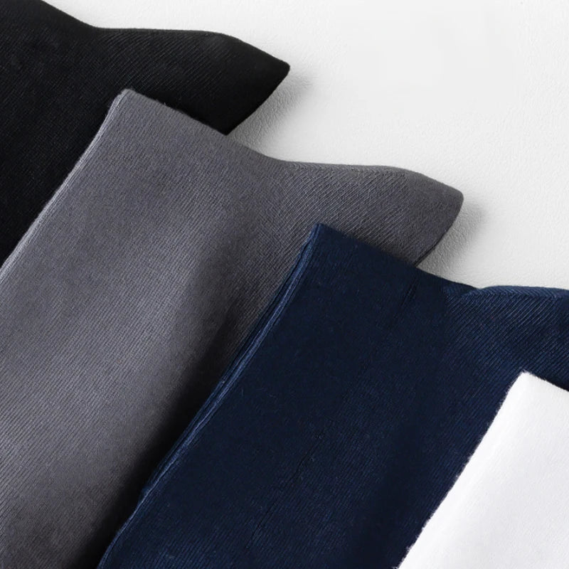 10Pairs Bamboo Fiber Socks Men Casual Black Business Breatheable Anti-Bacterial Comfortable High Quality Sock Male Size EU38-45