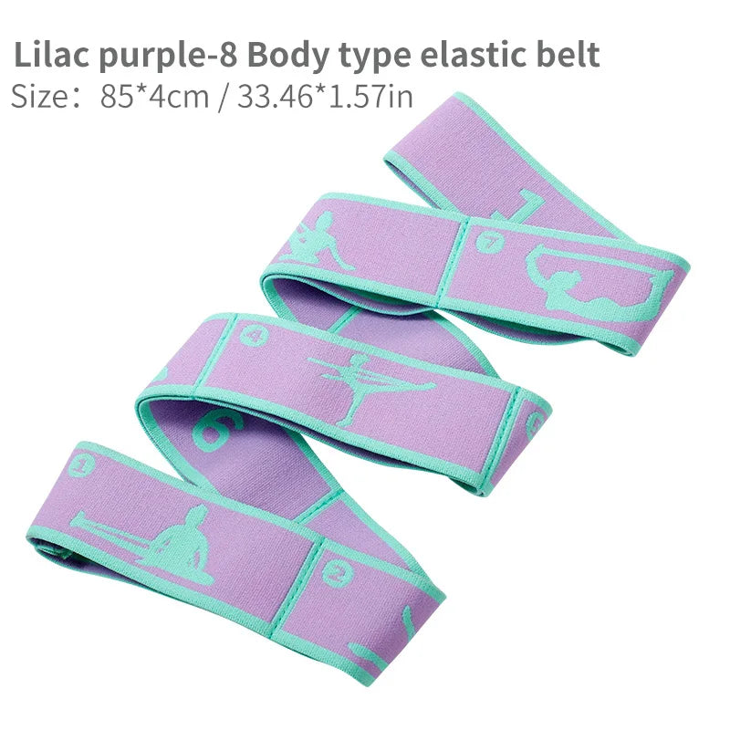 8/9 Loops Children Upgrade Pattern Guide Digital Resistance Elastic Band for Dance, Gymnastics, Ballet rubber band for training
