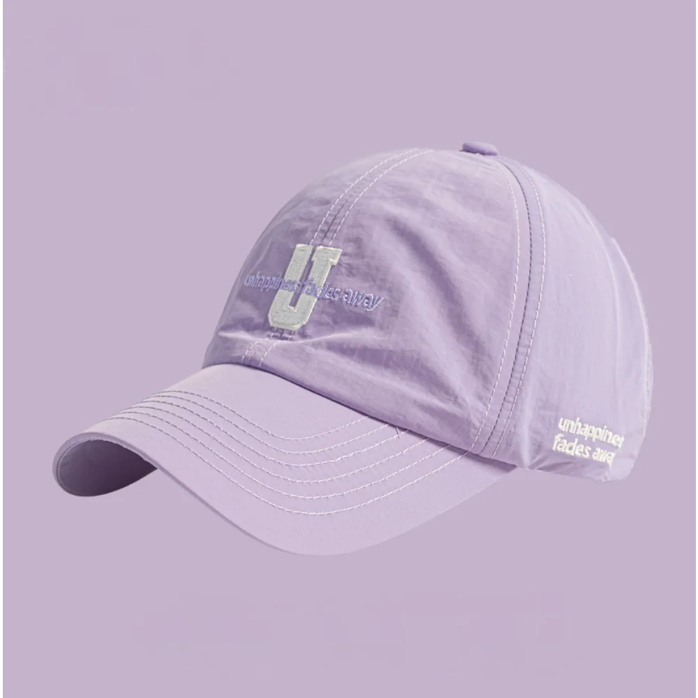 Baseball Cap Curved Brim Mesh Waterproof Embroidery Letter Hat for Men Women Outdoor Running Cycling Korean Fashion Sport Cap