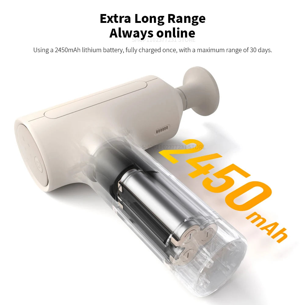 New Mijia Fascia Gun 3 Strength Feedback 10mm Deep Relaxation 25kg Thrust 3 Gear Memory 2450mAh Sports Specific Massage Gun
