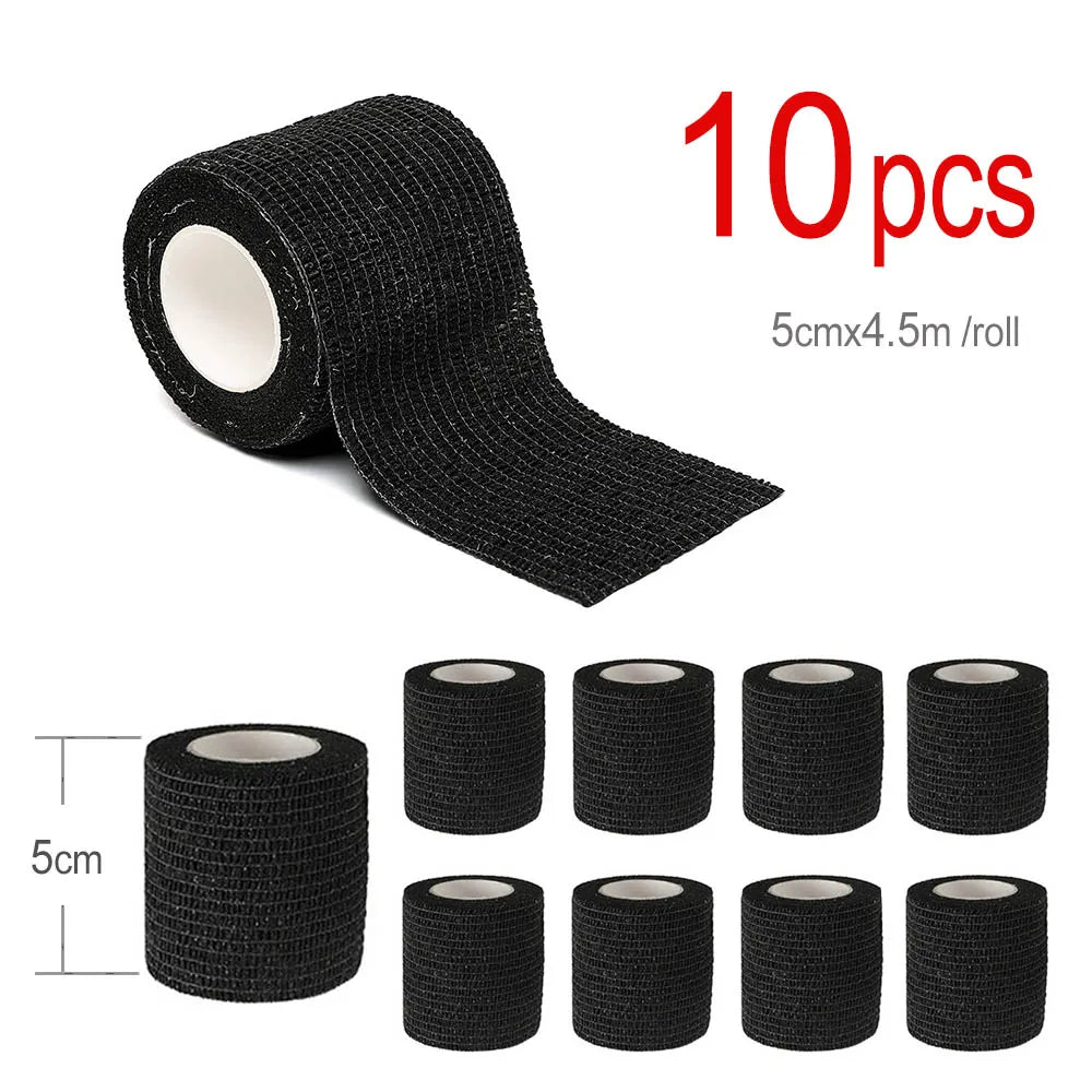 1/4/10pcs Elastic Self-Adhesive Athletic Tape Bandage 5cmx4.5m Non-Woven Universal Fit for Sports Foot Support Joint Protection