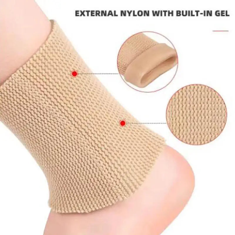 1pc Ankle Gel Sleeves Padded Skate Socks Ankle Pads Ankle Compression Sleeve for Figure Skating Riding Ski Ankle Protection