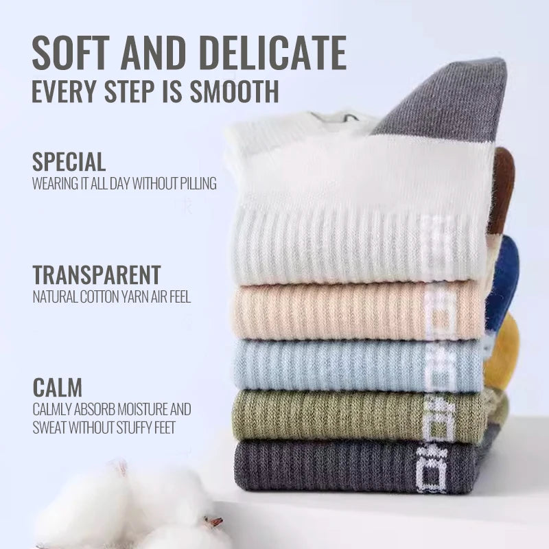 MiiOW 100% Pure Cotton Short Socks Men Ankle Sock Business Dress Ear-lifting Heel Protection Deodorant Antibacterial Sports Sock