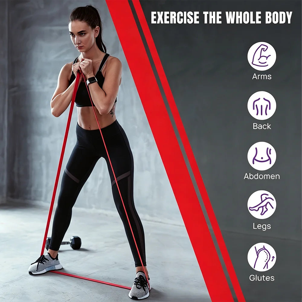 10Pcs Resistance Bands Set Pull Straps Assistive Pull-Up Bands Exercise Straps Leg Exercise Bands for Gym Fitness Home Workout