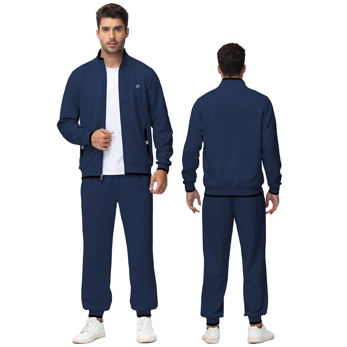 Men's Tracksuits Sweatsuits for Men Sweat Track Suits 2 Piece Casual Athletic Jogging Warm Up Full Zip Sets