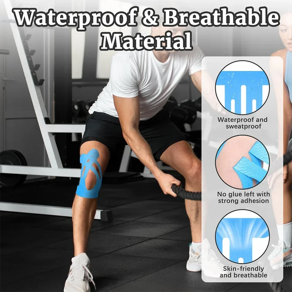 5-20pcs Breathable Knee Pads for Sports with Pre-cut Sports Tape Muscle Patch Special Elastic Bandage To Enhance Knee Support