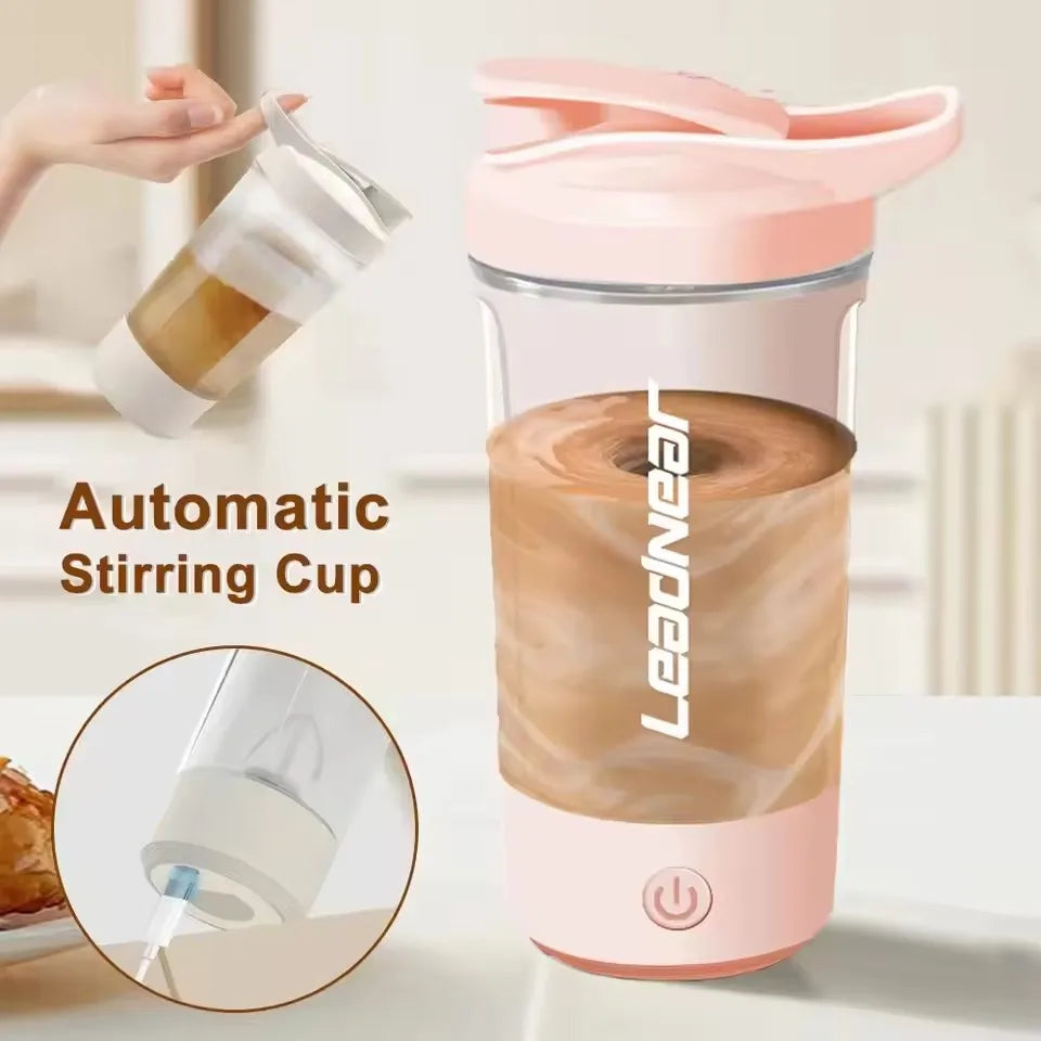 450-700ml Electric Automatic Mixing Cup Portable Whey Protein Shaker Bottle Battery Powered Fully Automatic Stirring Cup Home