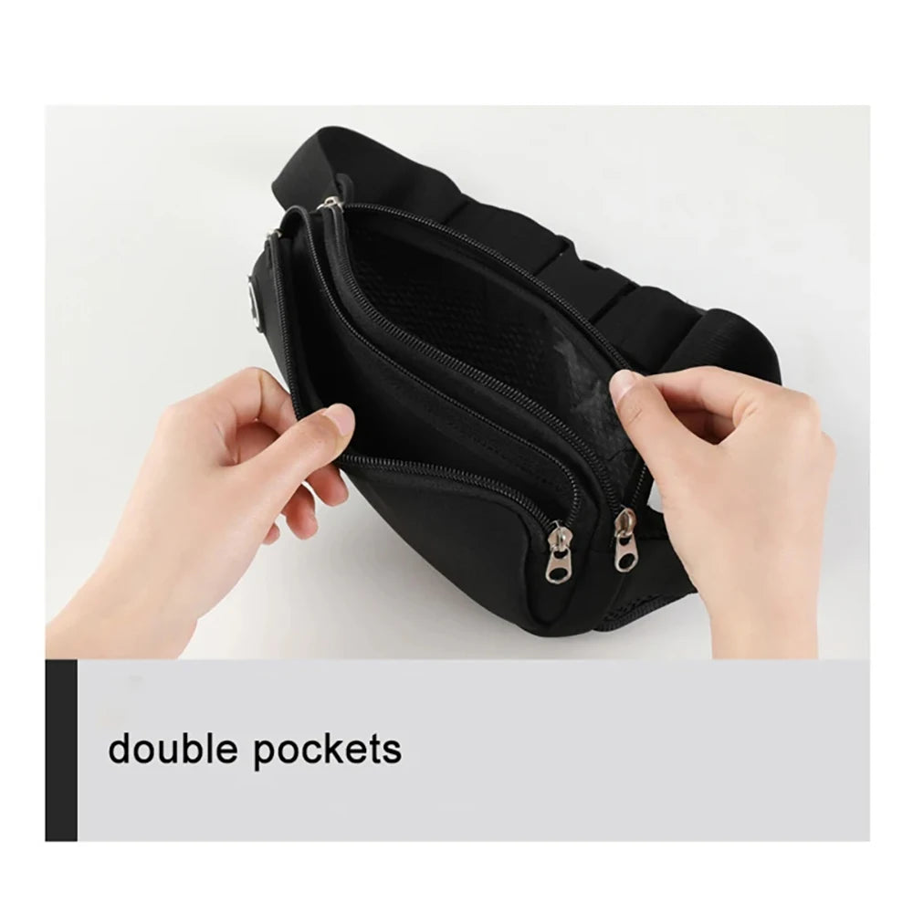 Running Belt Waist Bag Sports Fanny Pack Women Men Phone Pouch Gym Banana Bags Run Accessories