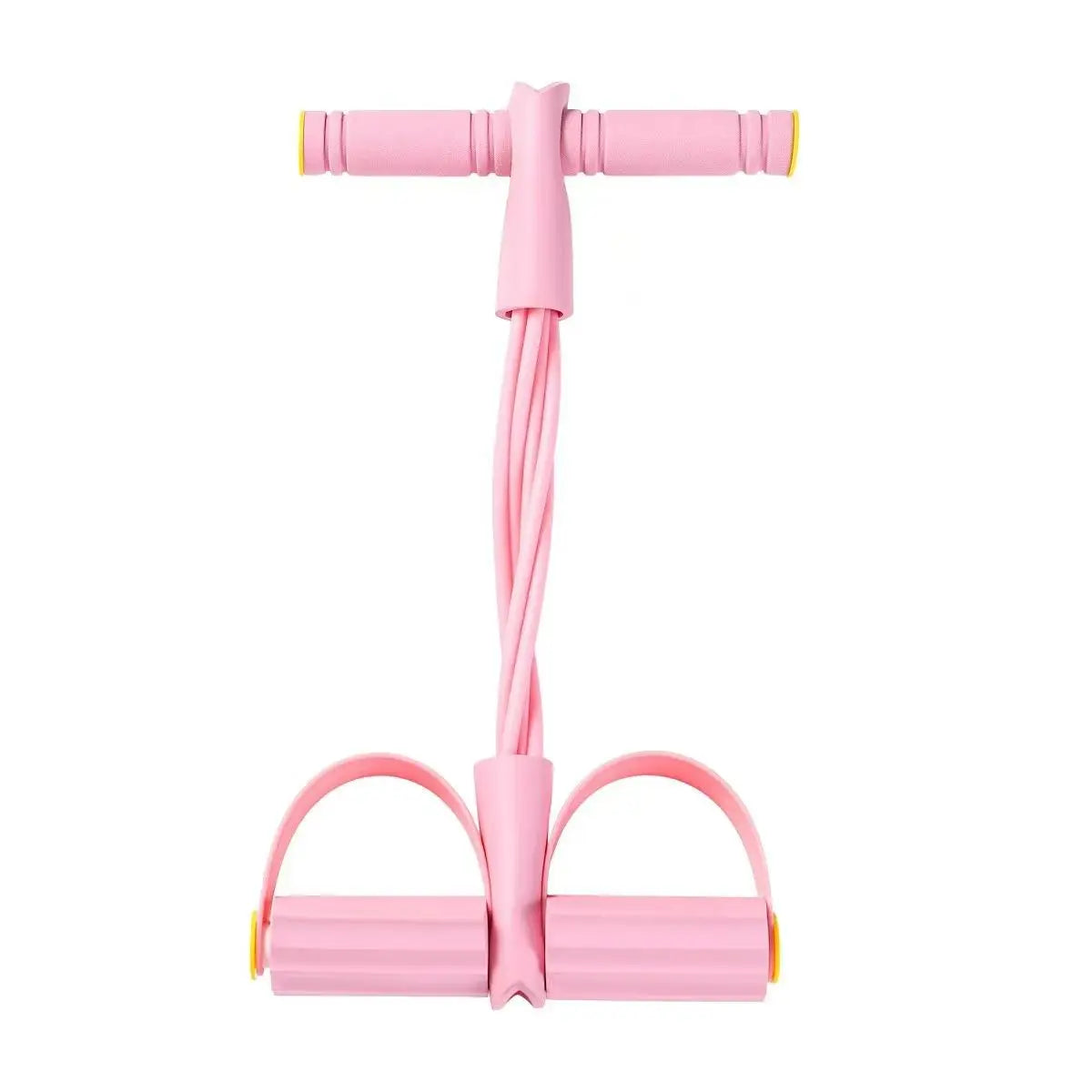 4 Tube Resistance Bands with Ergonomic Pedal, Full Body Workout, Yoga, Pilates, Core, Glutes, Hamstrings,Quads,Chest, Back, Neck