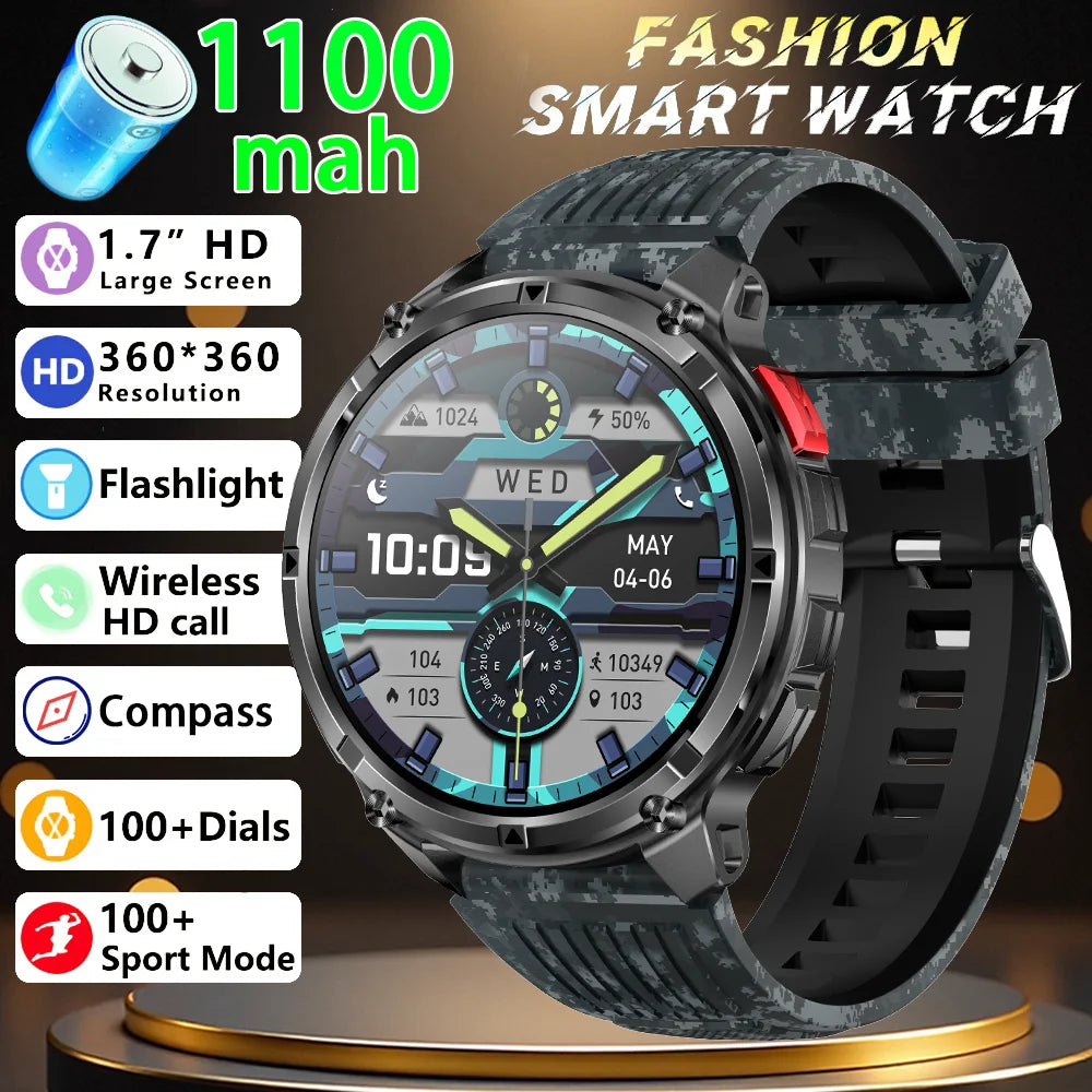 2026 New T-Rex3 Ultra 1100mAh Super Capacity Battery Adult Men Smart Watch 1.7