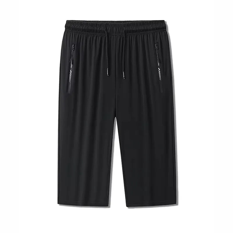 Plus Size Men's Shorts Summer Knee Length Baggy Sweatpants Fitness Male Casual Breathable Quick-drying Jogger Basketball Shorts