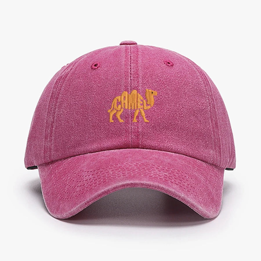 Camel Embroidered Exquisite Animal Vintage Cotton Baseball Caps Men Women Washed Hat Sports Fishing Dad Summer Peaked Cap