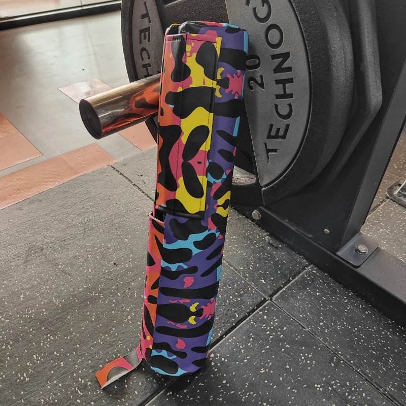 Colorful Barbell Pad Squat Pad for Lunges and Squats PU Hip Thrust Pad for Standard Bars Provides Cushion to Neck and Shoulders