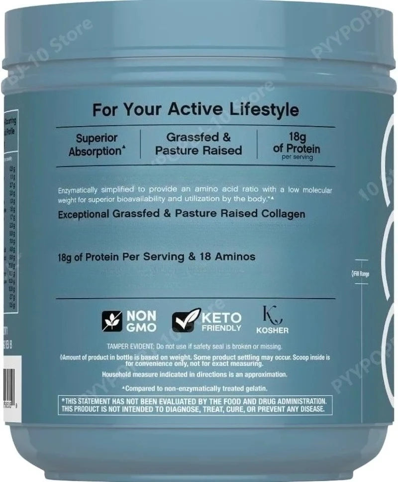 Collagen Powder 22oz Hair Skin Nails Superior Absorption Grassfed Supplement Advanced with 18 Essential Amino Acids