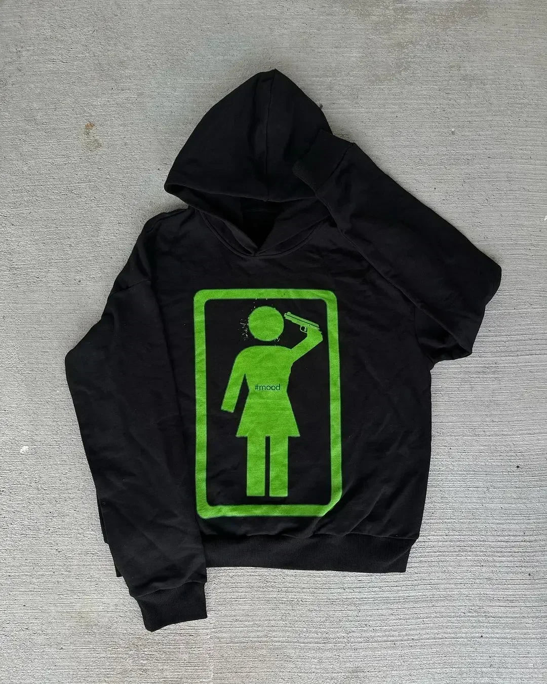 Drolandmiller Death Forest Hoodies Women Goth Streetwear Tops Grunge Punk Harajuku Sweatshirt Oversized Hoodie Y2k Clothes