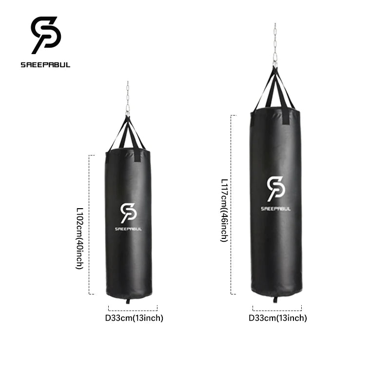 Heavy Punching Kicking Bag for Adults Boxing MMA Kickboxing Training Equipment for Home Gym Martial Sandbag Shell Only 40/46in