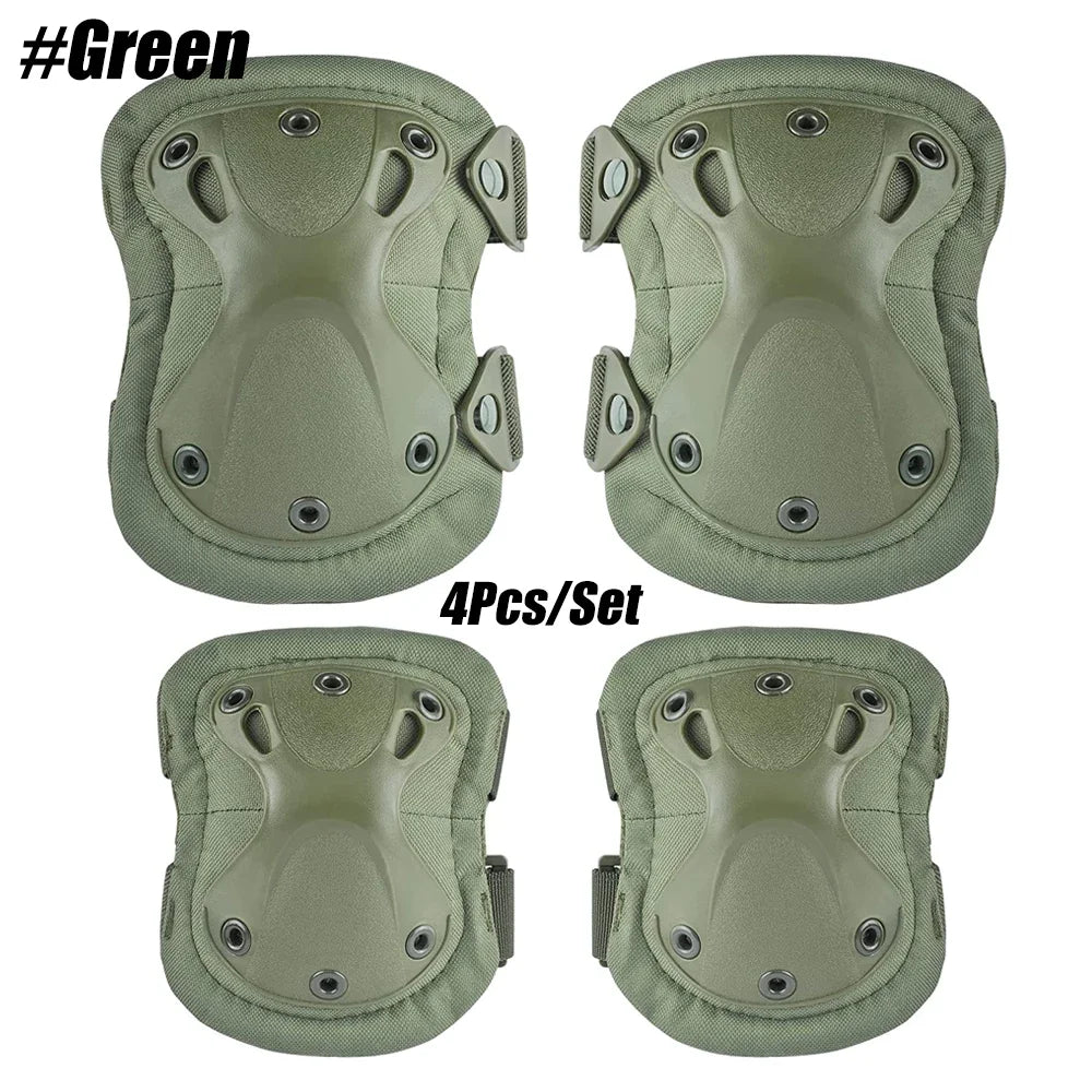 Tactical Knee Pad Elbow CS Military Protector Army Airsoft Outdoor Sport Hunting Kneepad Safety Gear Knee Protective Pads