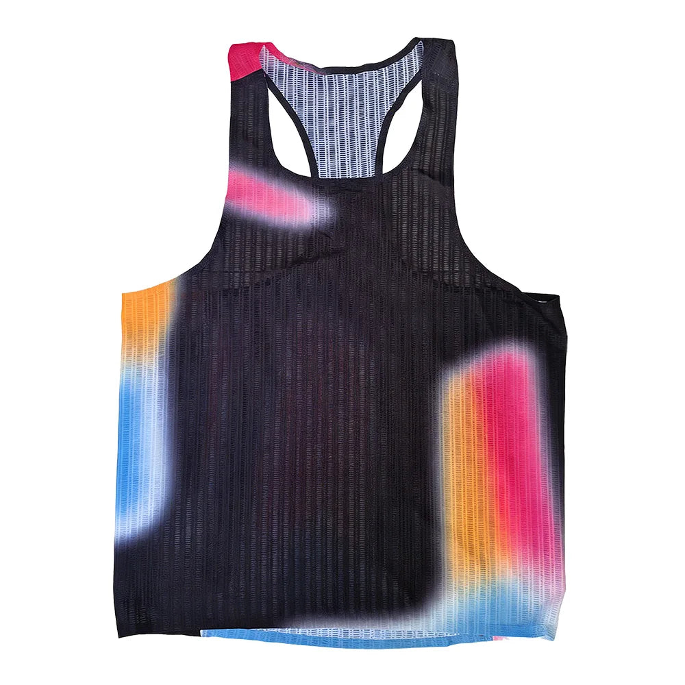 Athletics Tank Top Running Vest Speed Fitness Shirt Sleeveless Men Track Field Singlet