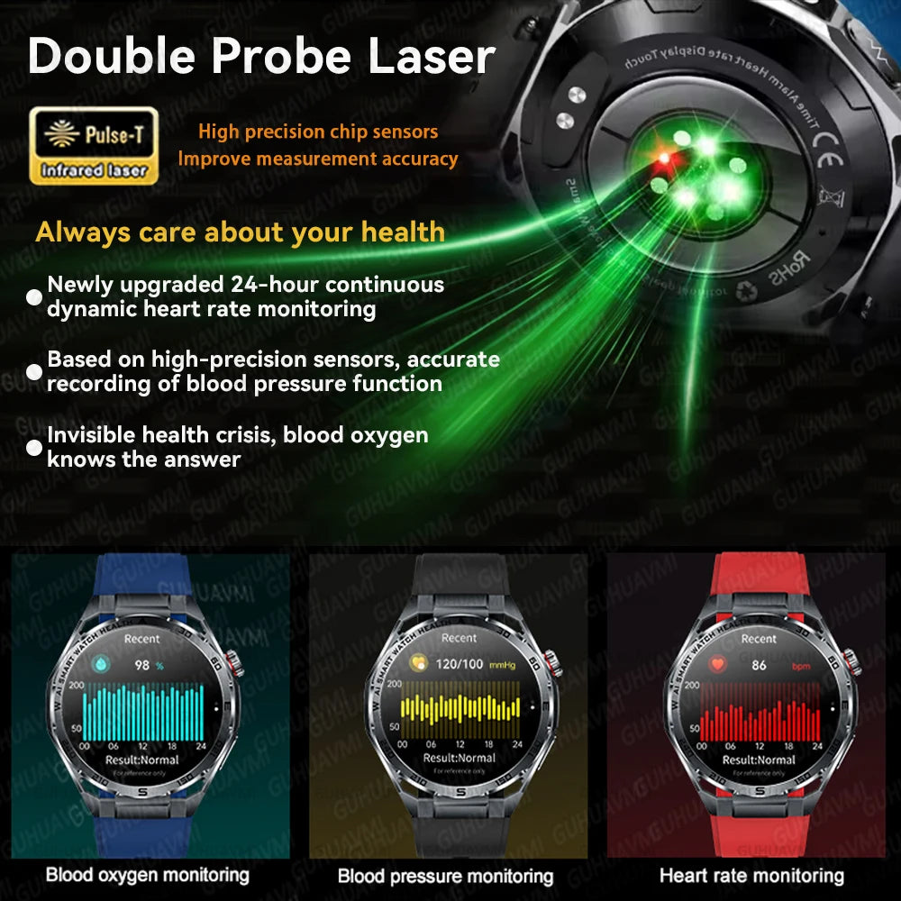 Newly Accurate Micro Physical Examination Health Smart Watch ECG Blood Fat/Pressure Heart Rate Call Sports Watch For iOS Android